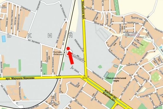 Схема рекламної площини за адресою Привокзальная пл., возле ж/д вокзала "Киевский"