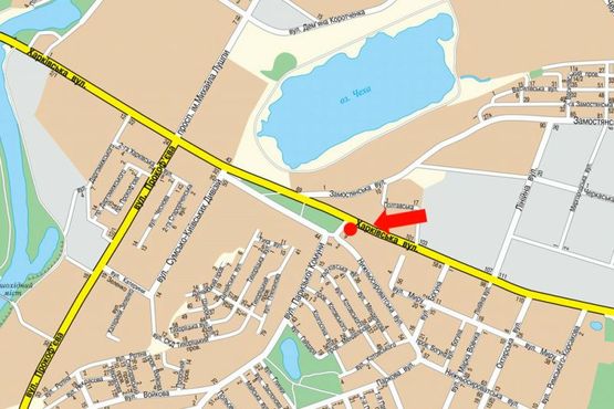 Схема рекламной плоскости по адресу Харьковская ул. / Табалы ул. (бывш. Парижской Коммуны ул.), возле супермаркета "АТБ", АЗС "ОККО", автосалона "Kia" Схема рекламной плоскости по адресу Харьковская ул. / Табалы ул. (бывш. Парижской Коммуны ул.), возле супермаркета "АТБ", АЗС "ОККО", автосалона "Kia"