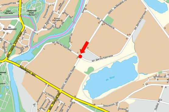 Схема рекламної площини за адресою Лушпы пр. / Сирко ул. (бывш. Коротченко ул.), разделитель, возле ТРЦ "Лавина", супермаркетов "Сильпо", "Эльдорадо", в центр, верхняя Схема рекламної площини за адресою Лушпы пр. / Сирко ул. (бывш. Коротченко ул.), разделитель, возле ТРЦ "Лавина", супермаркетов "Сильпо", "Эльдорадо", в центр, верхняя