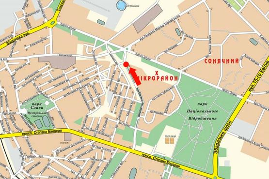 Схема рекламної площини за адресою Коновальца ул., 18, разделитель, в сторону Злуки пр. Схема рекламної площини за адресою Коновальца ул., 18, разделитель, в сторону Злуки пр.