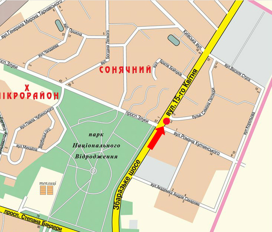 Схема рекламной плоскости по адресу 15-го Апреля ул. / Купчинского ул., возле ТЦ "Мандарин", супермаркета "Сильпо" Схема рекламной плоскости по адресу 15-го Апреля ул. / Купчинского ул., возле ТЦ "Мандарин", супермаркета "Сильпо"