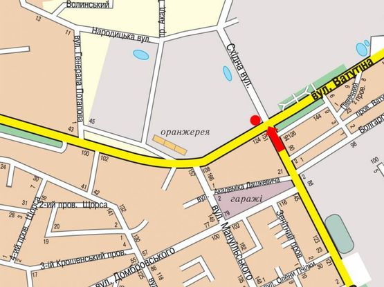 Схема рекламной плоскости по адресу Независимости пр. (бывш. ул. Ватутина), 55 / ул. Восточная, возле супермаркета "Метро"