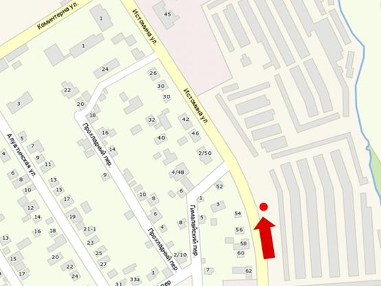 Схема рекламной плоскости по адресу Истомина ул., 54, напротив, в сторону Зачиняева ул. Схема рекламной плоскости по адресу Истомина ул., 54, напротив, в сторону Зачиняева ул.