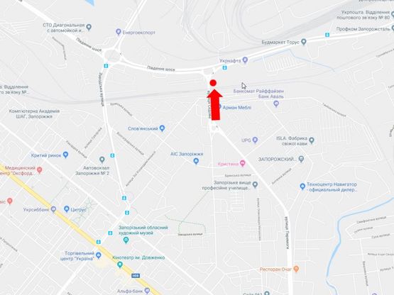 Схема рекламной плоскости по адресу Седова ул. - Южное шоссе, возле жд моста, из центра Схема рекламной плоскости по адресу Седова ул. - Южное шоссе, возле жд моста, из центра