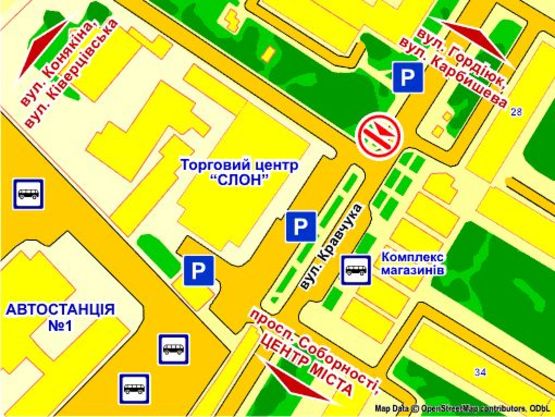 Схема рекламної площини за адресою вул. Кравчука, навпроти буд № 28 Схема рекламної площини за адресою вул. Кравчука, навпроти буд № 28