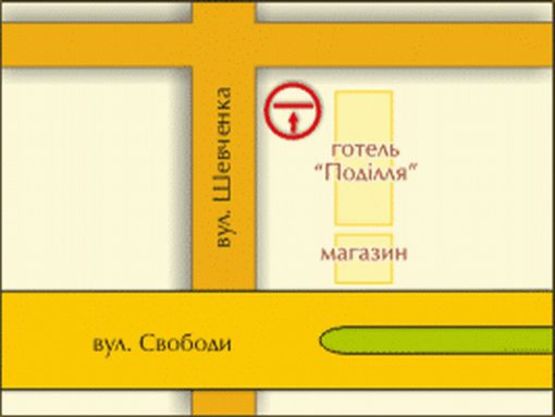 Схема рекламної площини за адресою вул. Шевченка, 34 Схема рекламної площини за адресою вул. Шевченка, 34