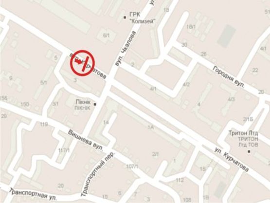 Схема рекламной плоскости по адресу вул. Курчатова, (біля буд. 3) Схема рекламной плоскости по адресу вул. Курчатова, (біля буд. 3)