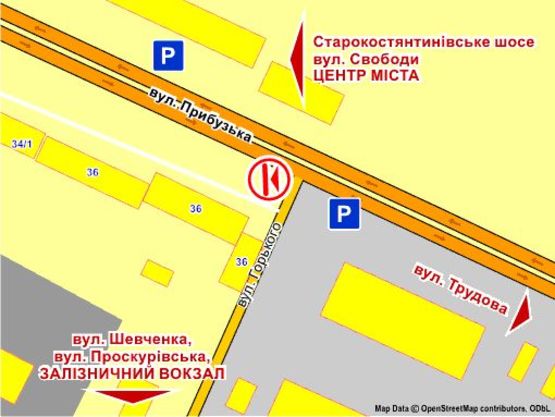 Схема рекламной плоскости по адресу вул. Прибузька, 36 Схема рекламной плоскости по адресу вул. Прибузька, 36