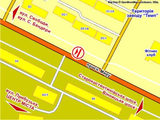 Схема рекламной плоскости по адресу пр. Миру, 95