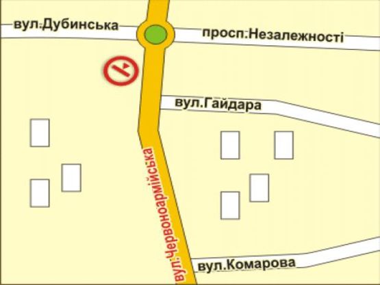 Схема рекламной плоскости по адресу вул. Героїв Майдану, 194