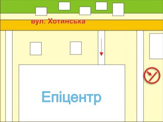 Схема рекламной плоскости по адресу вул. Хотинська (біля ТЦ "Епіцентр"), місце 5 Схема рекламной плоскости по адресу вул. Хотинська (біля ТЦ "Епіцентр"), місце 5