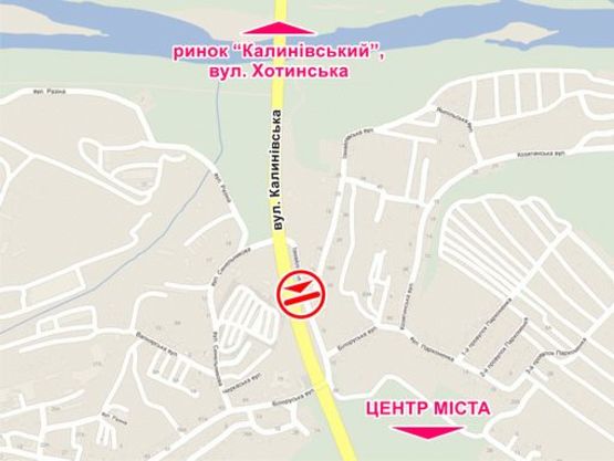 Схема рекламной плоскости по адресу вул. Калинівська (за мостом з вул. Білоруською), місце 3 Схема рекламной плоскости по адресу вул. Калинівська (за мостом з вул. Білоруською), місце 3