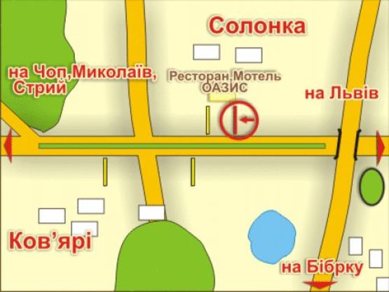 Схема рекламної площини за адресою с. Солонка (напрямок до Чопа), місце 3 Схема рекламної площини за адресою с. Солонка (напрямок до Чопа), місце 3