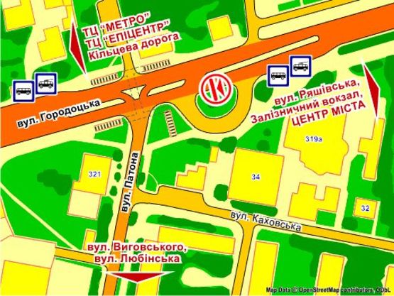 Схема рекламной плоскости по адресу вул. Городоцька, 321 Схема рекламной плоскости по адресу вул. Городоцька, 321