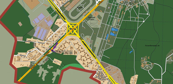 Схема рекламной плоскости по адресу ул.Глушкова, №30, ТЦ "Магелан", выезд из города