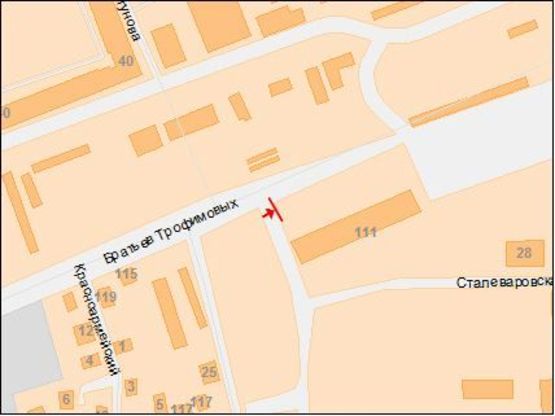 Схема рекламної площини за адресою Братьев Трофимовых ул, рынок Трофимовский Схема рекламної площини за адресою Братьев Трофимовых ул, рынок Трофимовский