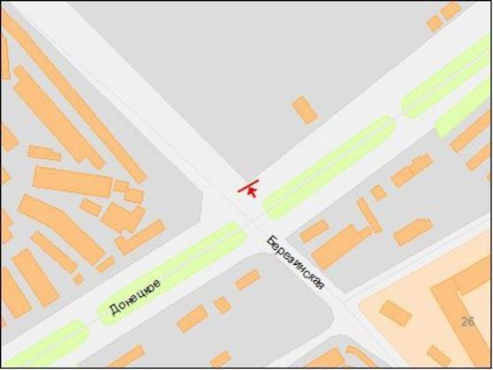 Схема рекламной плоскости по адресу Донецкое шоссе / Березинская ул, Березинский рынок, из центра, правый Схема рекламной плоскости по адресу Донецкое шоссе / Березинская ул, Березинский рынок, из центра, правый