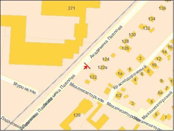 Схема рекламной плоскости по адресу Академика Павлова ул./Механизаторская ул. Схема рекламной плоскости по адресу Академика Павлова ул./Механизаторская ул.