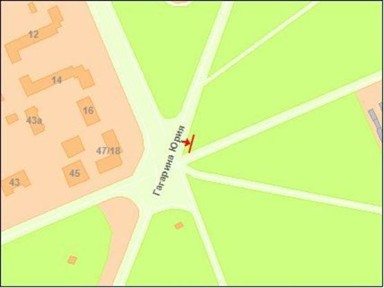 Схема рекламной плоскости по адресу Красноткацкая ул. / пр. Гагарина, от ст.м. Лесная,  к Ленинградской пл. Схема рекламной плоскости по адресу Красноткацкая ул. / пр. Гагарина, от ст.м. Лесная,  к Ленинградской пл.