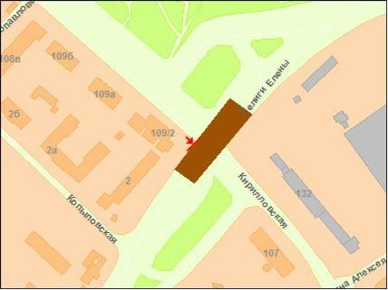 Схема рекламной плоскости по адресу Кириловская ул. 109/2, возле моста, к стадиону "Спартак" Схема рекламной плоскости по адресу Кириловская ул. 109/2, возле моста, к стадиону "Спартак"
