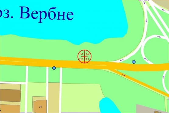 Схема рекламной плоскости по адресу Московский проспект за выездом с Героев Сталинграда (возле озера"Вербное) Схема рекламной плоскости по адресу Московский проспект за выездом с Героев Сталинграда (возле озера"Вербное)