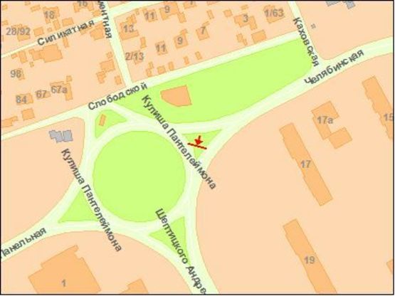 Схема рекламної площини за адресою Андрея Шептицького Митрополита ул., выезд с Челябинской ул. Схема рекламної площини за адресою Андрея Шептицького Митрополита ул., выезд с Челябинской ул.