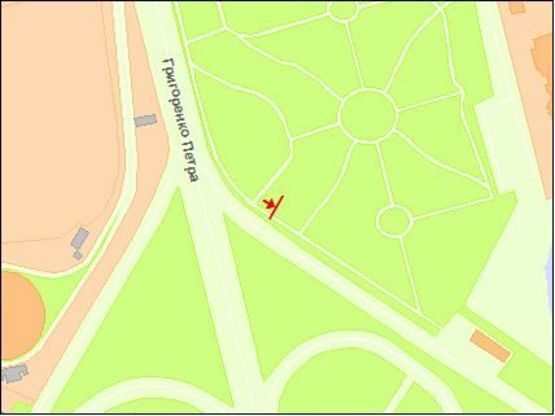 Схема рекламной плоскости по адресу Григоренка пр., возле парка "Позняки", на Бажана пр. Схема рекламной плоскости по адресу Григоренка пр., возле парка "Позняки", на Бажана пр.