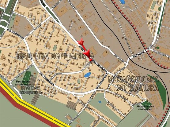 Схема рекламной плоскости по адресу Королева Ак. пр. / Булгакова ул., на 9 Мая ул., на разделителе Схема рекламной плоскости по адресу Королева Ак. пр. / Булгакова ул., на 9 Мая ул., на разделителе