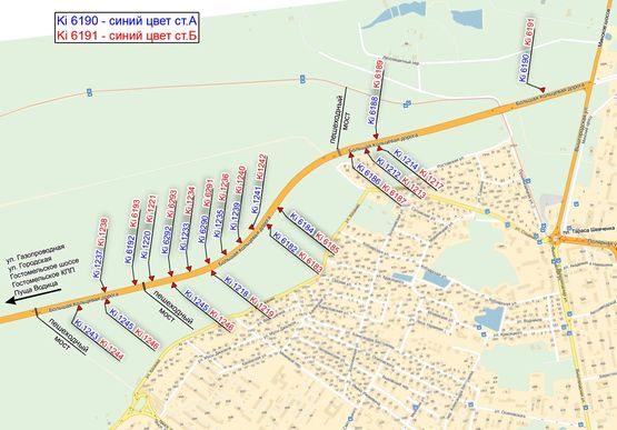 Схема рекламної площини за адресою Большая Окружная дорога (Новая Кольцевая дорога), электроопора №133, к Городской ул., Гостомельское шоссе Схема рекламної площини за адресою Большая Окружная дорога (Новая Кольцевая дорога), электроопора №133, к Городской ул., Гостомельское шоссе