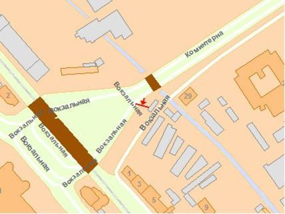 Схема рекламной плоскости по адресу Семена Петлюры ул. 29,  Вокзальная пл., на Центральный Ж/Д вокзал Схема рекламной плоскости по адресу Семена Петлюры ул. 29,  Вокзальная пл., на Центральный Ж/Д вокзал