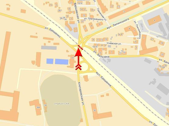 Схема рекламної площини за адресою Клепаровская ул. (мост) Схема рекламної площини за адресою Клепаровская ул. (мост)